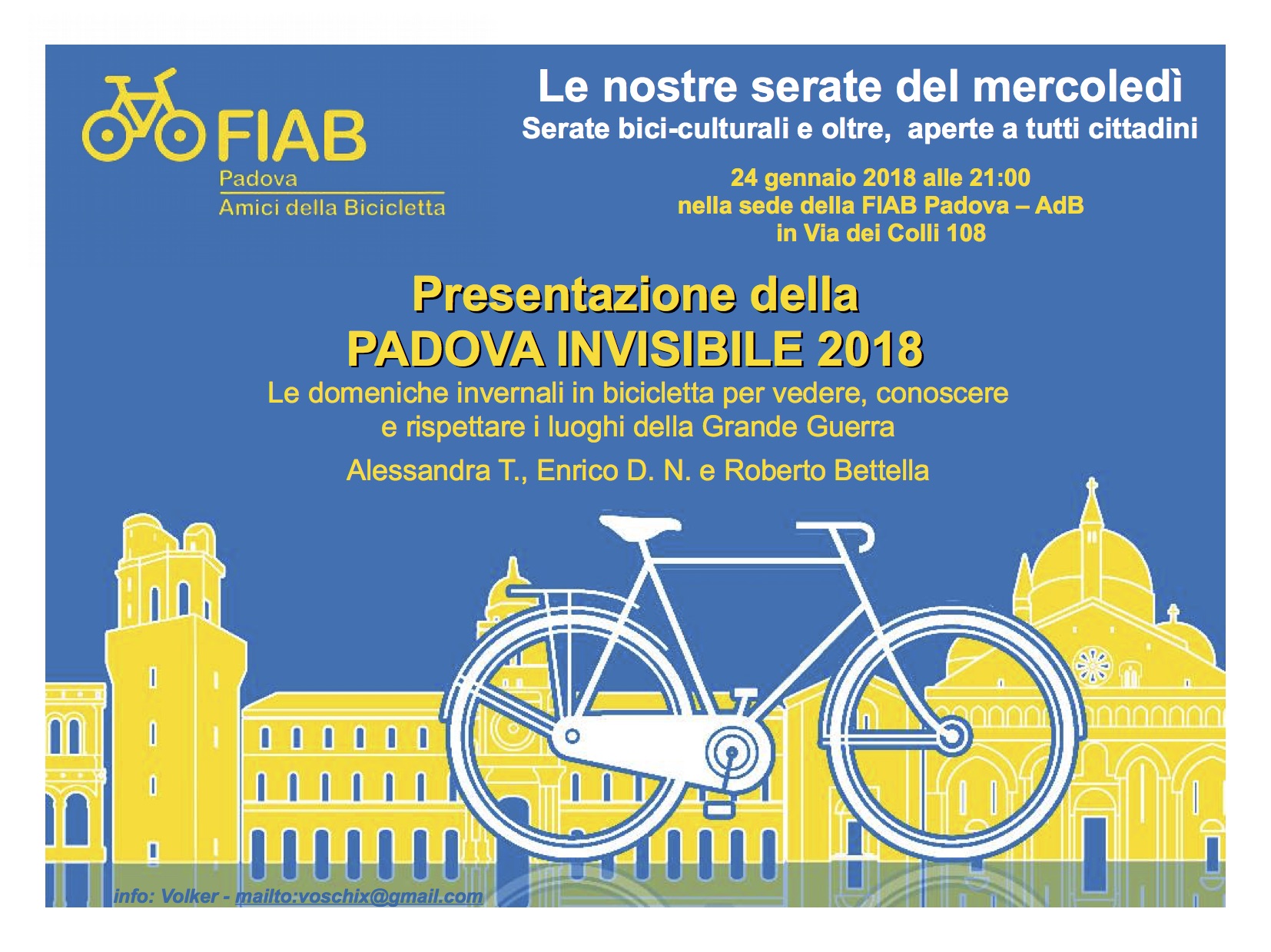 20180124 locandina presentazione Padova Invisibile versione 2